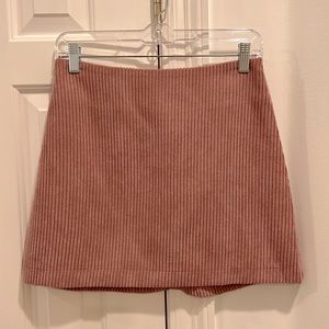 ASTR mauve corduroy skirt
